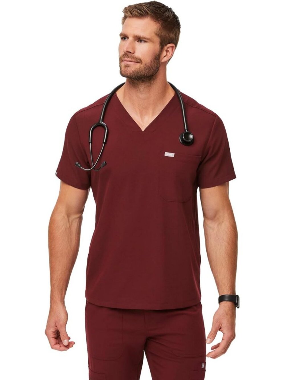 Men's Chisec Scrub Top | Comfortable, Stylish Medical Uniform | Easy Care Fabric